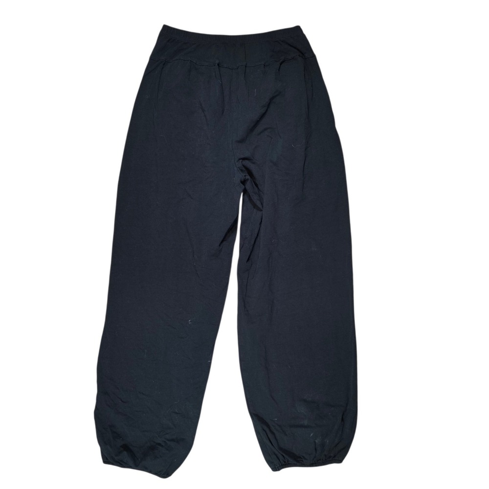 Gudrun Sjoden Women Small Harem Pants Black Organic Cotton Relaxed Balloon Leg